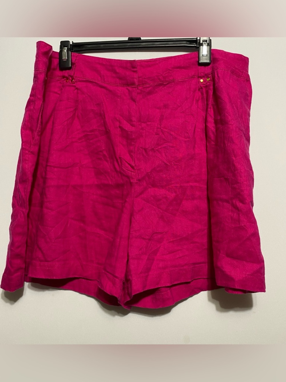 Women’s Size 18 Linen Blend Pink Shorts Preppy Beach Tropics Summer